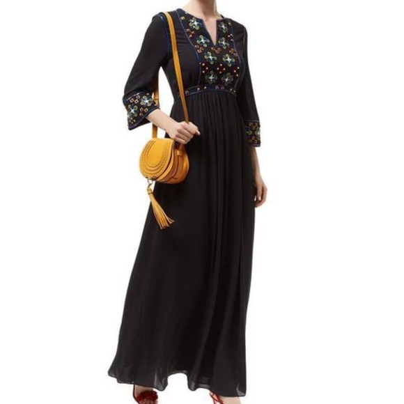 Tory Burch Dresses & Skirts - TORY BURCH🍁🍂black Jordana Embellished maxi